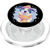 Bookworm Teacher Theme Library Reader Gr Agnello Libro Aperto Lettura Animale Amante Grafico Ritratto Pec PopSockets PopGrip per MagSafe
