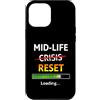 Midlife Reset Humor Custodia per iPhone 12 Pro Max Midlife Reset Barra di caricamento Divertente 40° compleanno