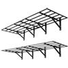 VEVOR Set di 2 Mensole da Parete per Garage, Scaffali da Muro per Garage a 2 Livelli, 61 x 182,8 cm, Scaffali Metallico Sospesi, Portata Totale di 725 kg, Soluzione Salvaspazio per Officina e Casa