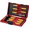 VEVOR Set Cacciaviti Isolati 235 x 140 x 52 mm Set di Cacciaviti Elettrici, 13 Pezzi, kit di Utensili Isolati per Elettricisti, con Punte Magnetiche Phillips, a Taglio e Torx Pozidriv