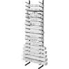 VEVOR Scaffale Portaprogetti 540 x 285 x 2125 mm Espositore per Manifesti Sospesi a 16 livelli, Portarotolo Verticale per Progetti 2 Rotoli/Pneumatico, Scaffale per Portarotolo con Mappa Cianografica