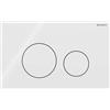 Geberit Placca di comando Sigma40 round vetro bianco 115.628.SI.1