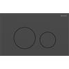 Geberit Placca di comando Sigma40 round nero/cromo spazzolato 115.628.QD.1