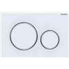 Geberit Placca di comando Sigma 20 Geberit 115.882.JT.1 Bianco opaco/ cromato / Bianco opaco