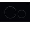 Geberit Placca di comando Sigma 20 round Geberit 115.882.DW.1 Nero / nero opaco / nero