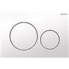 Geberit Placca di comando Sigma 20 round Geberit 115.882.11.1 Bianco / bianco opaco / Bianco