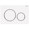 Geberit Placca di comando Sigma 20 round Geberit 115.882.01.1 Bianco opaco / bianco / bianco opaco