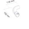 Fondital Curva a 90° d. 35 mm per sdoppiato bianco 6YCURSDO05
