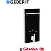 Geberit Monolith bidet sospeso Geberit Vetro Nero/alluminio
