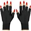 Makartt Guanti per Gel Nails Lamp, Anti UV, UPF50+ Protezione, per Manicure, Asciugatrice, Cura della Pelle delle Unghie, Fingerless, per la Casa, Outdoor