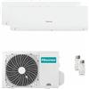 HISENSE Condizionatore Hisense IQ PLUS dual split 12000+12000 BTU inverter A++ wifi unità esterna 5 kW