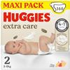Huggies Extra Care Bebe, Pannolini Taglia 2 (3-6Kg), Ultra assorbente, Design Disney, 24 Pz