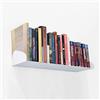 MILUKA Mensole da Muro Design 60 cm | Libreria da Parete Sospesa | Libreria Scaffale Metallo Bianca | Mensole per Libri Moderne e Scaffale Cucina per Decorazioni Casa