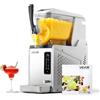 VEVOR Macchina per Granite 1 x 3 L 350 W Serbatoio Singolo Macchina per Bevande Ghiacciate Succo Fredde Cocktail con Funzione Autopulente per Preparazione Frappé, Milkshake, Frullati