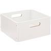 5 five simply smart 5five - cestino mix n modul 31x15cm in legno bianco