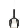 Ideal Lux KALIQUE LAMPADARIO SOSPESO 1 LUCE ATTACCO E27 DOPPIO VETRO SATINATO E FUME' 18X33CM
