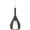Ideal Lux KALIQUE LAMPADARIO SOSPESO 1 LUCE ATTACCO E27 DOPPIO VETRO SATINATO E FUME' 18X40CM