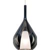 Ideal Lux KALIQUE LAMPADARIO SOSPESO 1 LUCE ATTACCO E27 DOPPIO VETRO SATINATO E FUME' 28X59CM