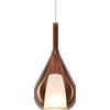 Ideal Lux KALIQUE LAMPADARIO SOSPESO 1 LUCE ATTACCO E27 DOPPIO VETRO SATINATO E RAME 18X40CM