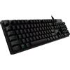Logitech G Tastiera Gaming Logitech G G512 CARBON LIGHTSYNC - RGB Lightsync , Tasti Retroilluminati, GX Brown Tactile Switch, Telaio in alluminio spazzolato, Tasti Personalizzabili, USB, QWERTY Layout Italiano, Nero