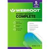Webroot Internet Security Complete | Antivirus Software 2025 | 5 Device | 1 Year Keycard for PC/Mac/Chromebook/Android/IOS + Password Manager, Performance Optimizer and Cloud Backup | Packaged Version