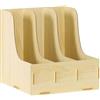 Kx9Lb8d portadocumenti Organizzatore da scrivania A4, porta riviste, portaoggetti verticale e orizzontale for cancelleria Vassoi per lettere(Natural)