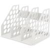 Kx9Lb8d portadocumenti Scaffale for archiviazione dati da ufficio, scaffale for libri, riviste, file Vassoi per lettere(Bianco)
