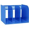 Kx9Lb8d portadocumenti Portadocumenti con 3 scomparti, organizer for documenti, scaffale for armadietto portadocumenti Vassoi per lettere(Blue)