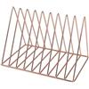 Kx9Lb8d portadocumenti Libreria in ferro, supporto for libri, piccolo scaffale portaoggetti, spazio for archivi Vassoi per lettere(Pink)
