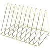 Kx9Lb8d portadocumenti Libreria in ferro, supporto for libri, piccolo scaffale portaoggetti, spazio for archivi Vassoi per lettere(Gold)