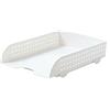 Kx9Lb8d portadocumenti Vassoio portadocumenti for camera da letto, studio, scrivania, scaffale for ufficio, cestino for organizzare libri Vassoi per lettere(Bianco)
