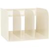 Kx9Lb8d portadocumenti Portadocumenti con 3 scomparti, organizer for documenti, scaffale for armadietto portadocumenti Vassoi per lettere(Bianco)