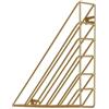 Kx9Lb8d portadocumenti Portariviste in ferro a forma geometrica, cestino da appendere alla parete, organizer for libri, decorazione for la casa Vassoi per lettere(GOLD)