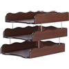 Kx9Lb8d portadocumenti Organizzatore da scrivania, vassoio portadocumenti con 3 scomparti for documenti A4, forniture for ufficio domestico Vassoi per lettere