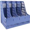 Kx9Lb8d portadocumenti Libreria for archivio di cartelle e dati da scrivania for ufficio Vassoi per lettere(Blue)