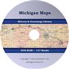 Generic 117 BOOKS - Michigan Maps - History Cartography Geographical Data Atlas - CD/DVD