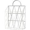 Kx9Lb8d portadocumenti Mensole decorative for la casa in ferro da parete con portariviste portatile Vassoi per lettere(White handle)