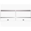 H2Pro Tettoia in vetro 2 pezzi per acquari Aqueon All Glass 75/90/110 galloni 48 x 18 acquario (ogni pezzo misura 56,1 x 42,1 x 0,4 cm)