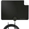 Channel Master FLATenna - Indoor Digital HDTV Antenna, 12' Coaxial Cable, Superior Reception Range & Signal Reliability, Supports 4K Smart TVs, OTA Broadcast & NextGen TV, Easy Install
