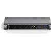 SATECHI Docking Station 12 in 1 Thunderbolt 4 con 3 Porte a 40 Gbps, Ricarica PD 96 W, Ethernet, 4K@60Hz, 4x USB-A a 10 Gbps, Lettore SD, Audio, per MacBook, Laptop, PC