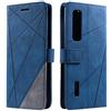 SONWO Cover per Oppo Find X2 PRO, Flip Caso in PU Pelle Case Cover Portafoglio Custodia per Oppo Find X2 PRO, [Kickstand] [Slot per Schede], Blu