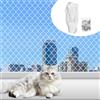 Vegena Rete per gatti per balcone, 8 x 3 m, rete da balcone per gatti, rete per gatti, rete per gatti, trasparente, per gatti, balcone, finestre, scale, terrazze