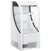 CoolHead Frigo Vetrina per Self Service Open Front FT188 con Tenda Avvolgibile - Colore Nero - Capacità lt 180