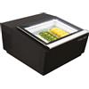 CoolHead Espositore da Banco per Gelato in Vaschetta VBG3B - Acciaio Verniciato Nero - N° 3 Vaschette lt 5