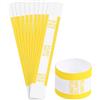 QUARKZMAN Pacco da 200 Fascette per Denaro, Involucri per Banconote Autoadesivi Fascette per Denaro per Organizzare Banconote, 7.6x1.18 Pollici, Giallo