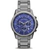 Armani Exchange Orologio da uomo, Movimento cronografo al quarzo e cassa da 44 mm con cinturino in acciaio