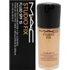 MAC Studio Fix Fluid SPF 15 24Hr Matte Foundation Plus Oil Control - NC40 by MAC for Women - 1 oz Foundation