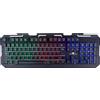 NO FEAR Tastiera Gaming da Gioco con 104 Tasti Illuminazione Led RGB Cavo 1,5m USB 2.0
