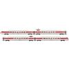RIVAROSSI HR2575 ETR 450 treno 14, set 4 elementi, livrea bianco/rosso, logo FS