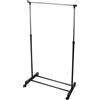 KOOPMAN - Appendiabiti Stand Regolabile con Ruote in Acciaio - h165x80x42 cm